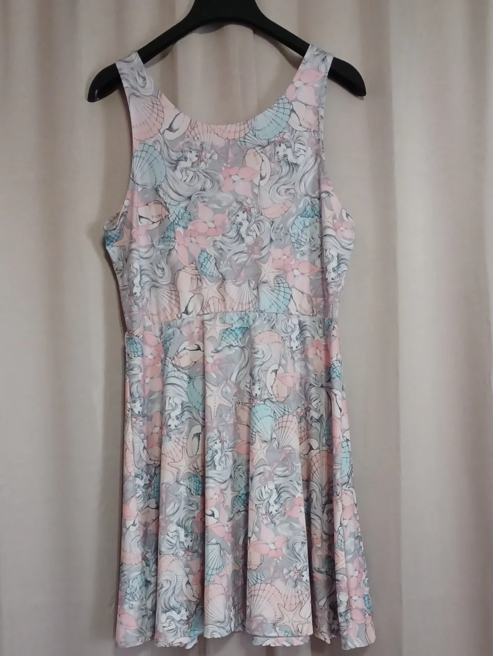 Disney Hot Topic The Little Mermaid Ariel Pastel Skater Dress Size Large - Picture 10 of 13